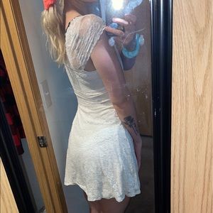 Abercrombie & Fitch white lace dress